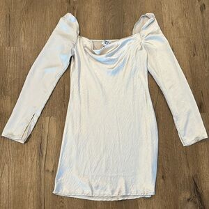 Princess Polly Cream Satin Dress